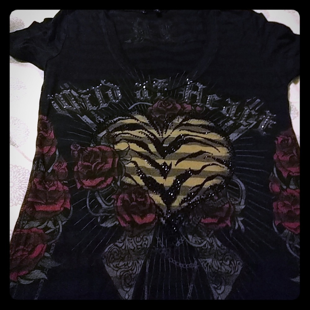 Crash & Burn wild heart tee